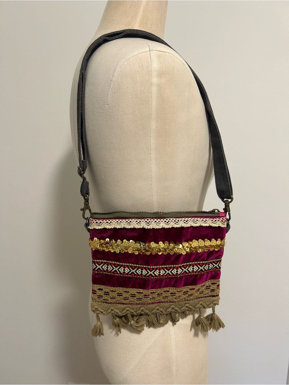 Boho Tassel Crossbody Bag